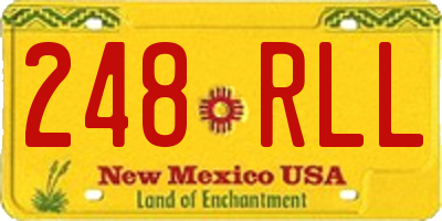 NM license plate 248RLL