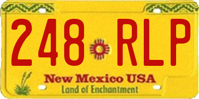 NM license plate 248RLP