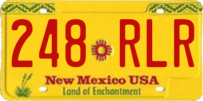 NM license plate 248RLR