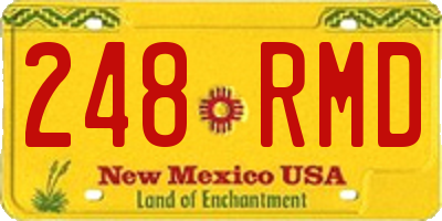 NM license plate 248RMD