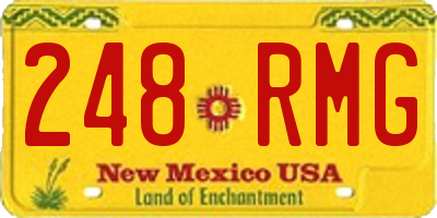 NM license plate 248RMG