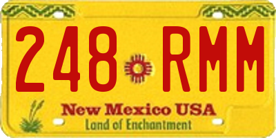 NM license plate 248RMM