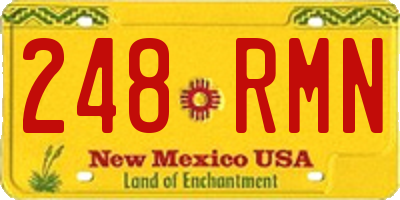 NM license plate 248RMN