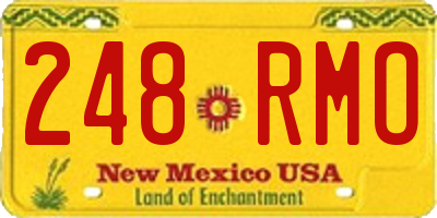 NM license plate 248RMO