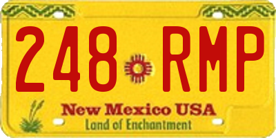NM license plate 248RMP