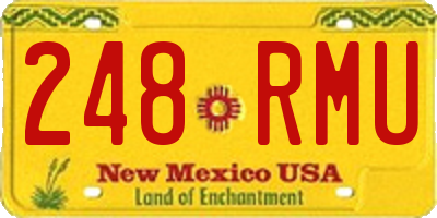 NM license plate 248RMU