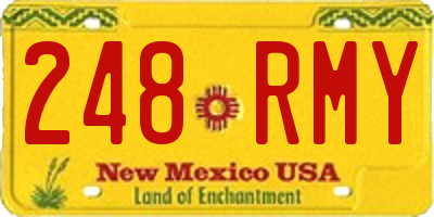 NM license plate 248RMY
