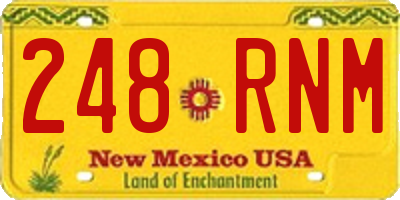 NM license plate 248RNM