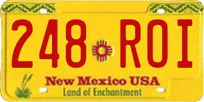 NM license plate 248ROI