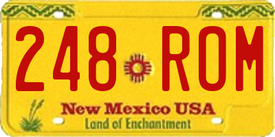 NM license plate 248ROM