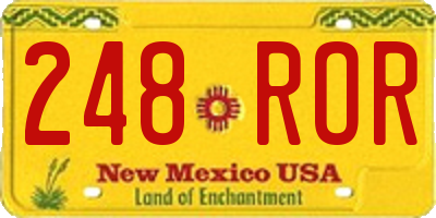 NM license plate 248ROR
