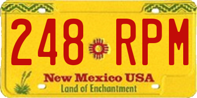 NM license plate 248RPM
