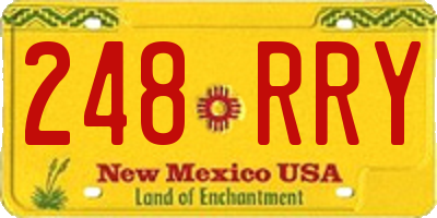 NM license plate 248RRY