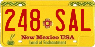 NM license plate 248SAL
