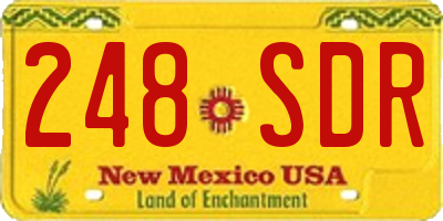 NM license plate 248SDR