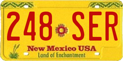 NM license plate 248SER