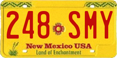 NM license plate 248SMY