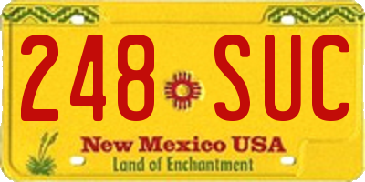 NM license plate 248SUC