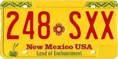 NM license plate 248SXX