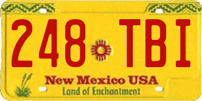 NM license plate 248TBI