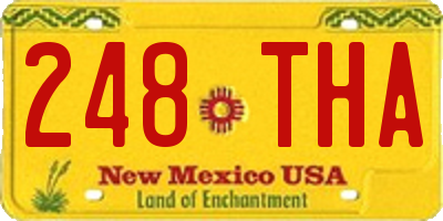 NM license plate 248THA