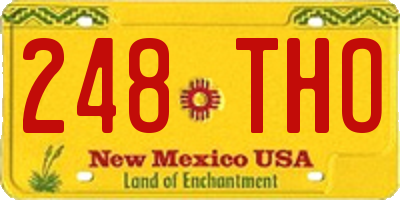 NM license plate 248THO