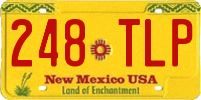 NM license plate 248TLP