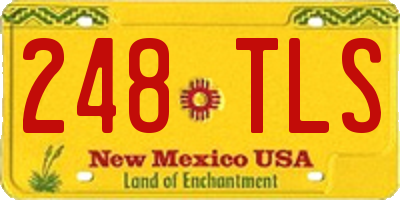 NM license plate 248TLS