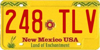 NM license plate 248TLV