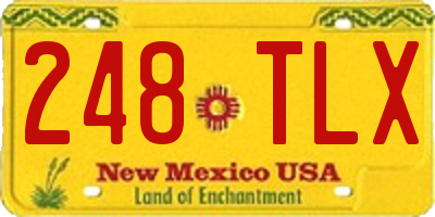 NM license plate 248TLX