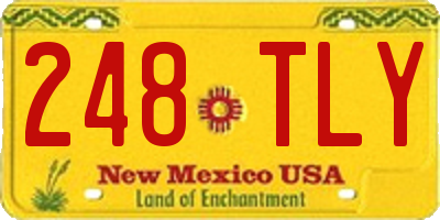 NM license plate 248TLY