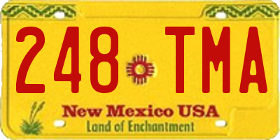 NM license plate 248TMA