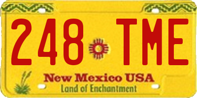 NM license plate 248TME