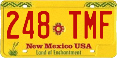 NM license plate 248TMF