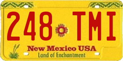 NM license plate 248TMI