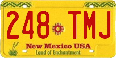 NM license plate 248TMJ