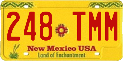 NM license plate 248TMM