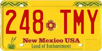 NM license plate 248TMY