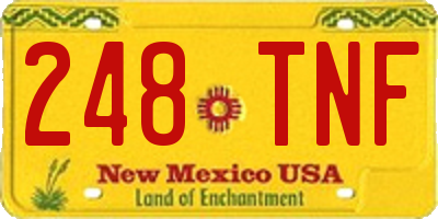 NM license plate 248TNF