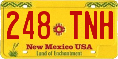 NM license plate 248TNH