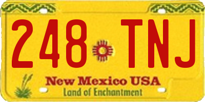 NM license plate 248TNJ