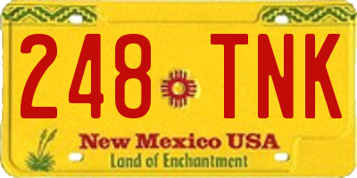NM license plate 248TNK