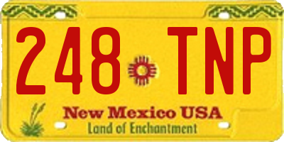 NM license plate 248TNP