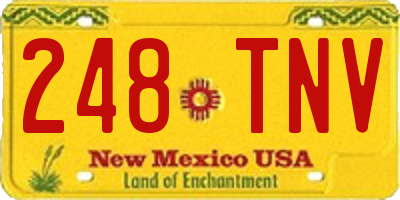 NM license plate 248TNV