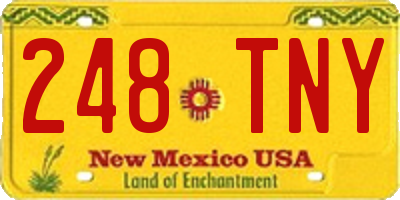 NM license plate 248TNY