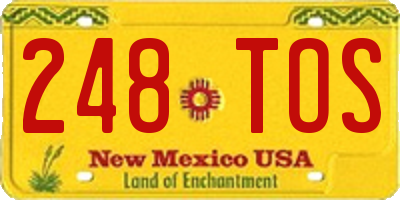 NM license plate 248TOS