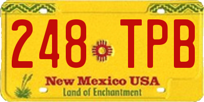NM license plate 248TPB