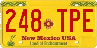NM license plate 248TPE