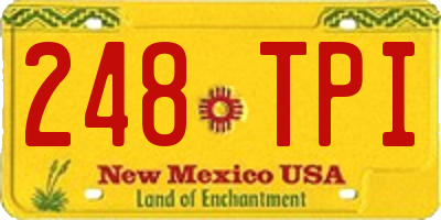 NM license plate 248TPI
