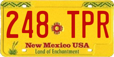 NM license plate 248TPR